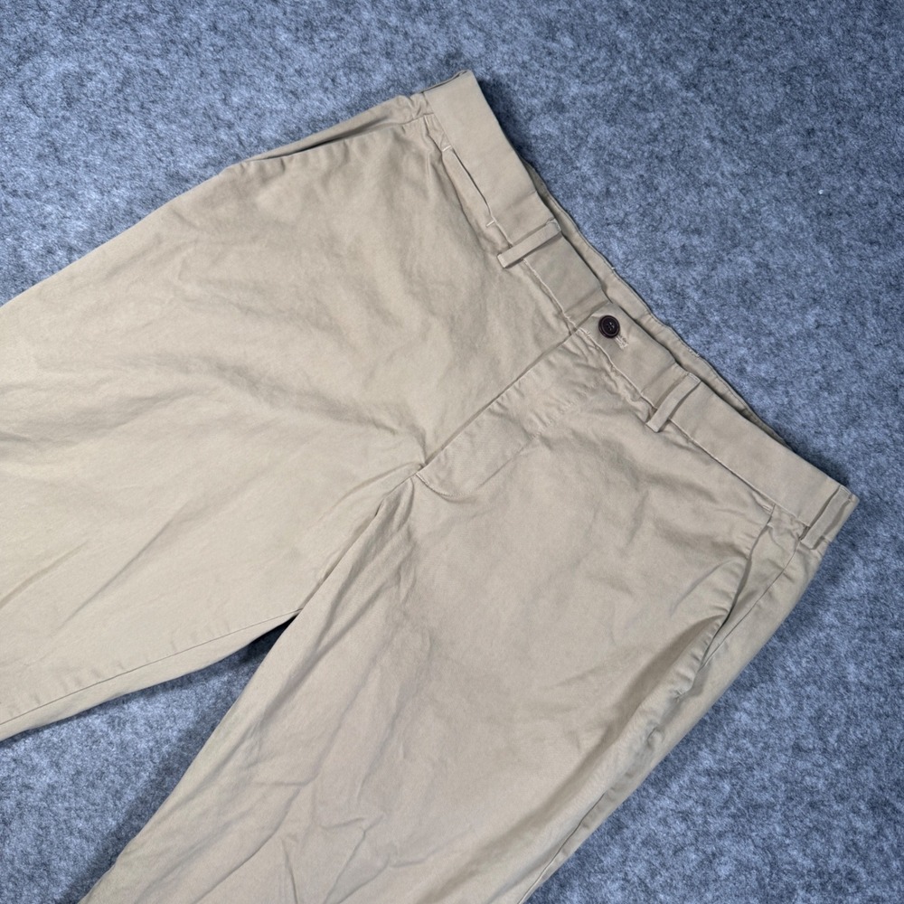 GAP Relaxed Performance Khaki Chino Pants Mens 36x32 Tan Cotton‎ 472761-03